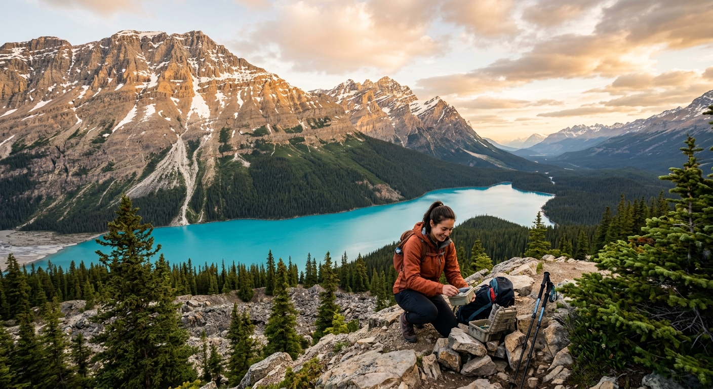 Geocaching in Banff National Park