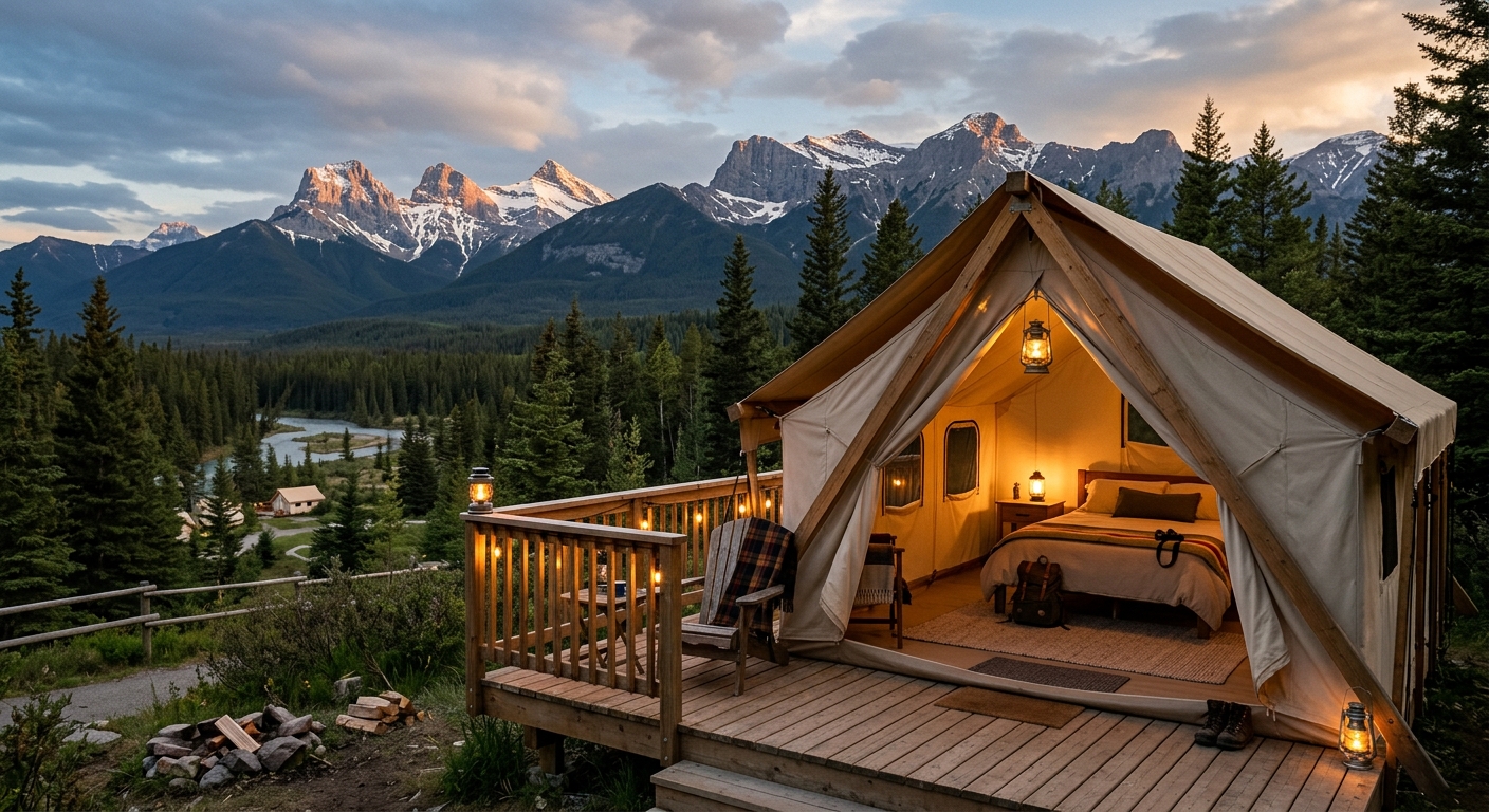 Glamping Near Banff: Luxury Outdoor Stays