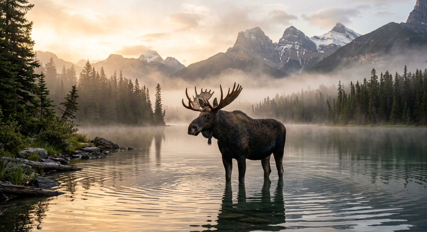 Moose Spotting in Banff National Park