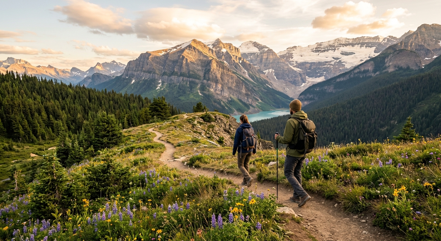 Hiking to Lake Agnes Tea House