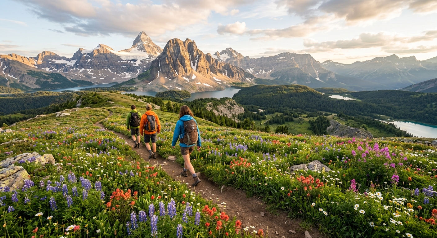 Sunshine Meadows: Alpine Wildflower Hiking